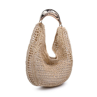 The Goldie Crochet Hobo in Natural
