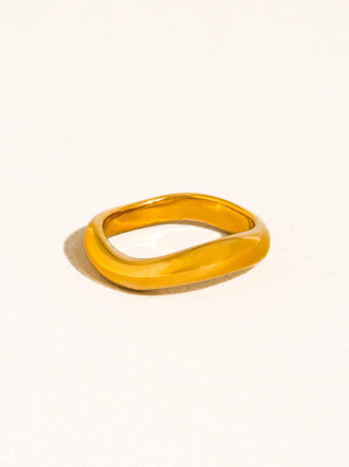 18K Gold Non-Tarnish Stackable Rings Amoria - Olive Street