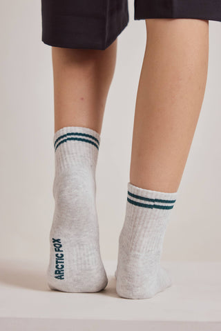 The Striped Sock in Grey