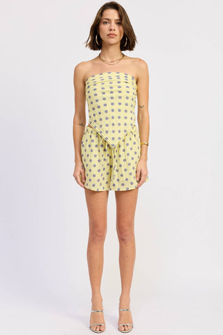 The Polka Dot Scarf Top Set - Olive Street