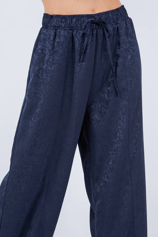 The Satin Jacquard Pant