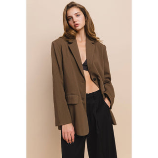 The Relaxed Fit Blazer in Brown