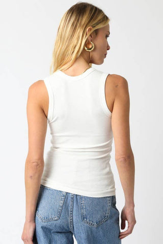 The U-Neck Fitted Ribbed Tank