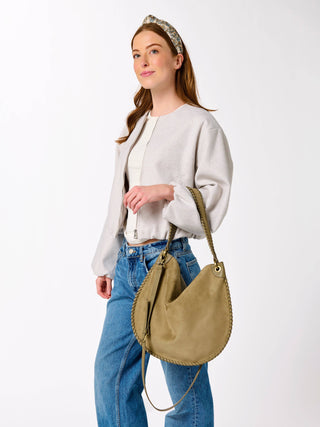 Piper Faux Suede Shoulder Bag