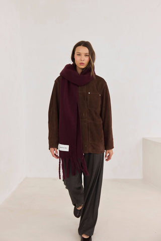 The Stockholm Scarf - 100% Recycled in Cherry Lacquer