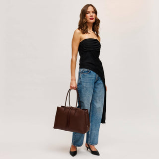 The Sadie Satchel in Chocolate