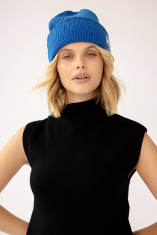 The Recycled Bottle Beanie in Ocean Blue
