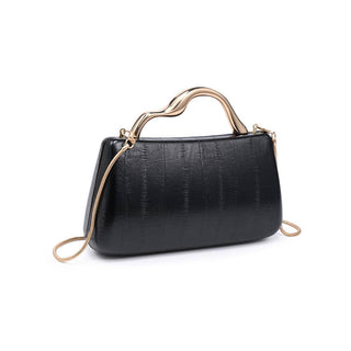 The Nichelle Sculptural Clutch in Black
