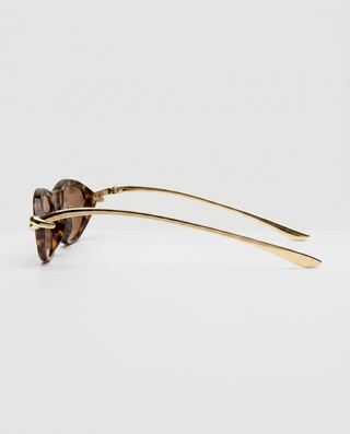 The Saskia Polarized Cat Eye in Tort
