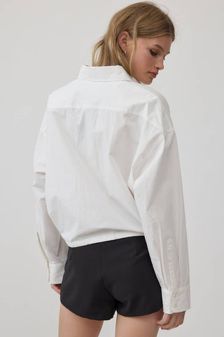 The Drawstring Hem Classic Shirt