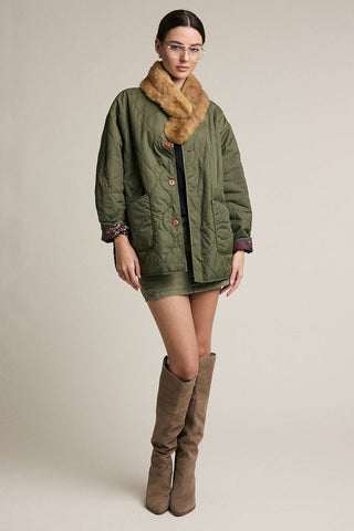 The Reversible Quilted Bandana Jacket - Olive Street