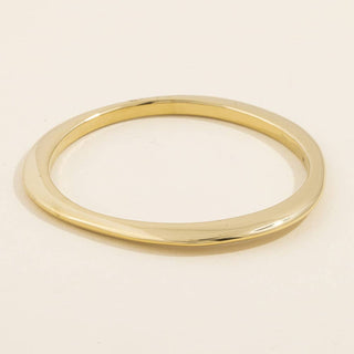 Abstract Oval Slim Bangle