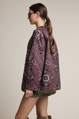 The Reversible Quilted Bandana Jacket - Olive Street