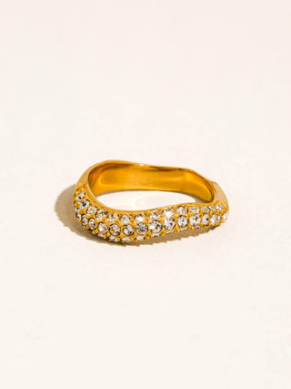 18K Gold Non-Tarnish Stackable Rings Briselle - Olive Street