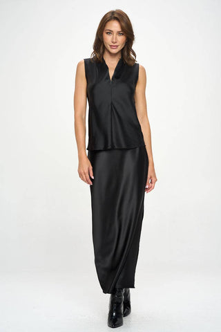 The Satin Vneck Tank