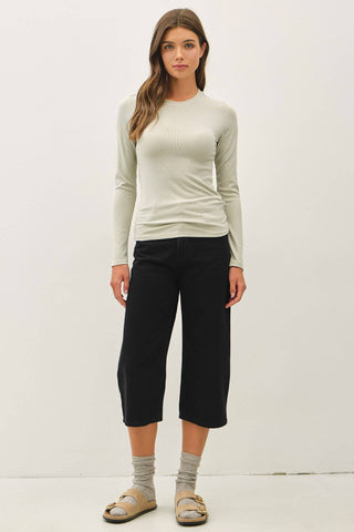The Garment Dye Ribbed Longsleeve