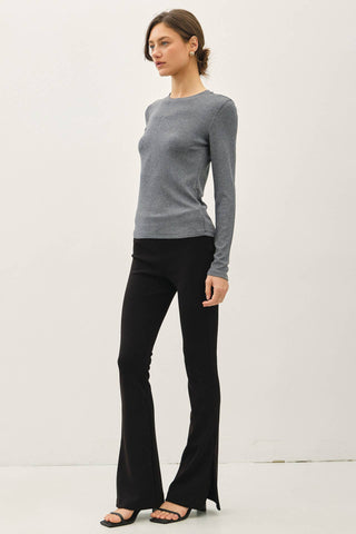 The Soft Ribbed Crew Longsleeve