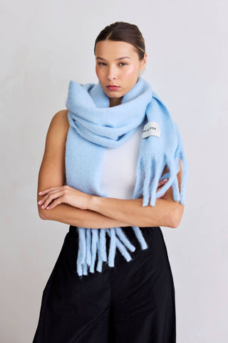 The Stockholm Scarf - 100% Recycled in Glacier Blue