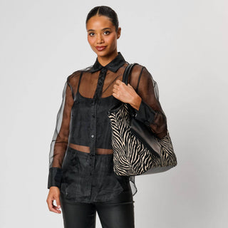 The Delilah Zebra Tote