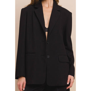 The Relaxed Fit Blazer in Black