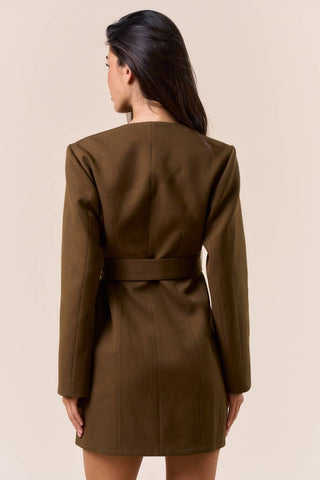 The Belted Blazer Dress