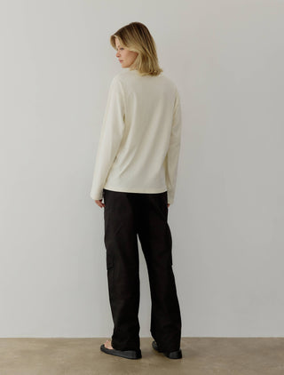 The Raw Hem Long Sleeve Tee