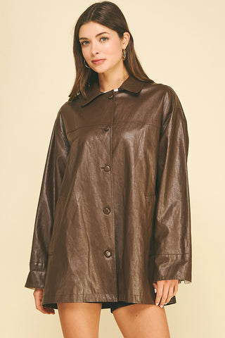 The Faux Leather Dakota Jacket