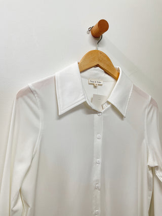 Soft Knit Button-Down Shirt