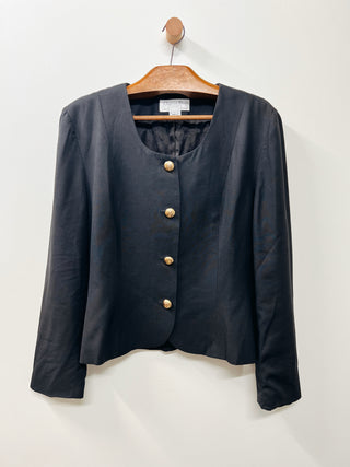Christian Dior Suiting Cropped Collarless Jacket