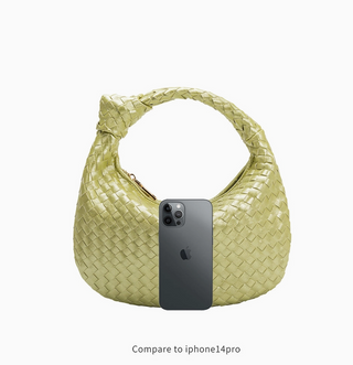 Blossom Suede Woven Handbag