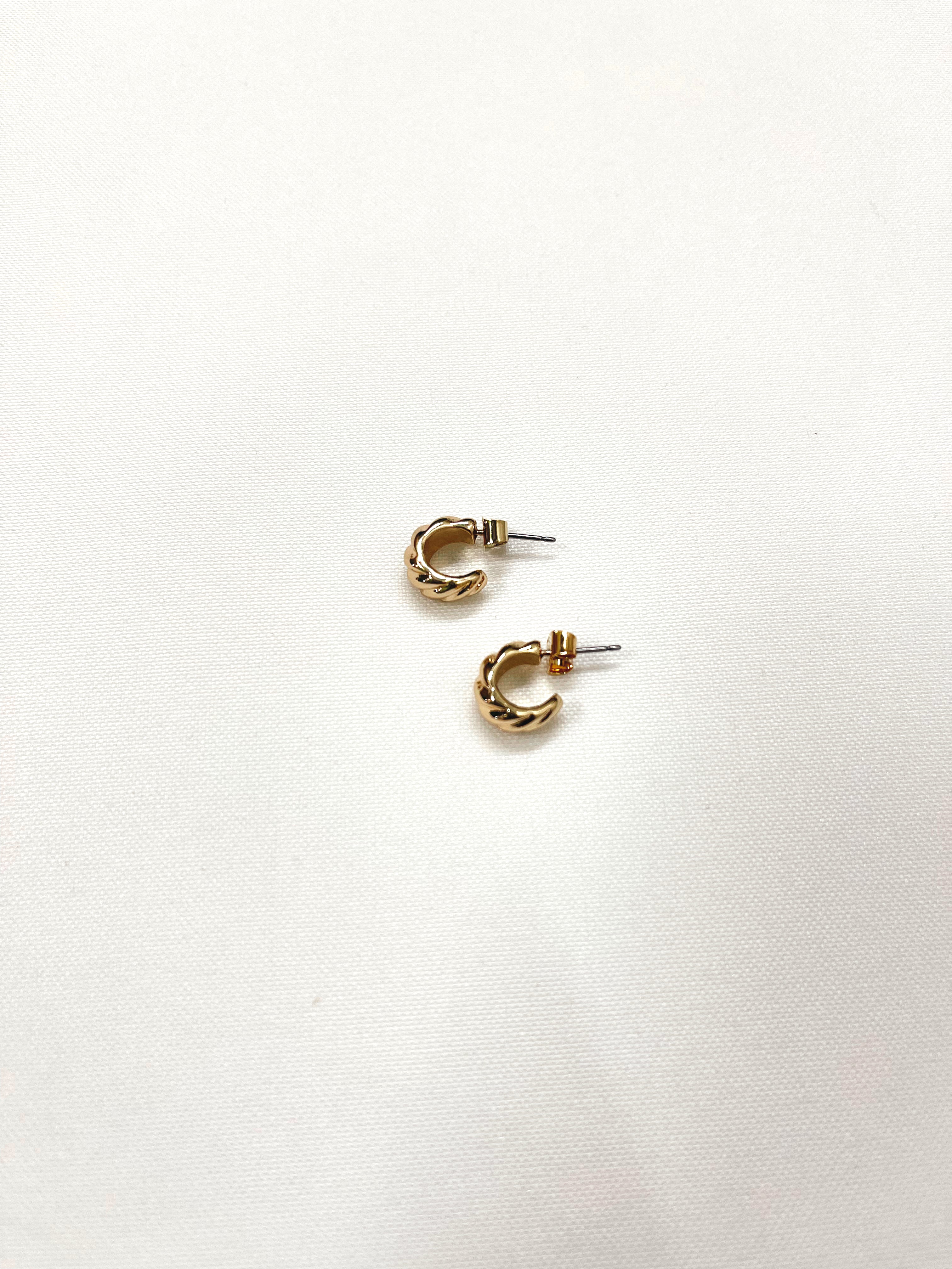 Mini C Stud Earrings