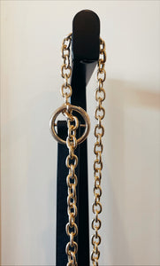 Faux Leather Chain Link Belt
