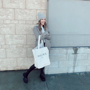 Olive Street Canvas Tote