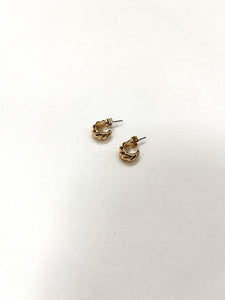 Mini C Stud Earrings