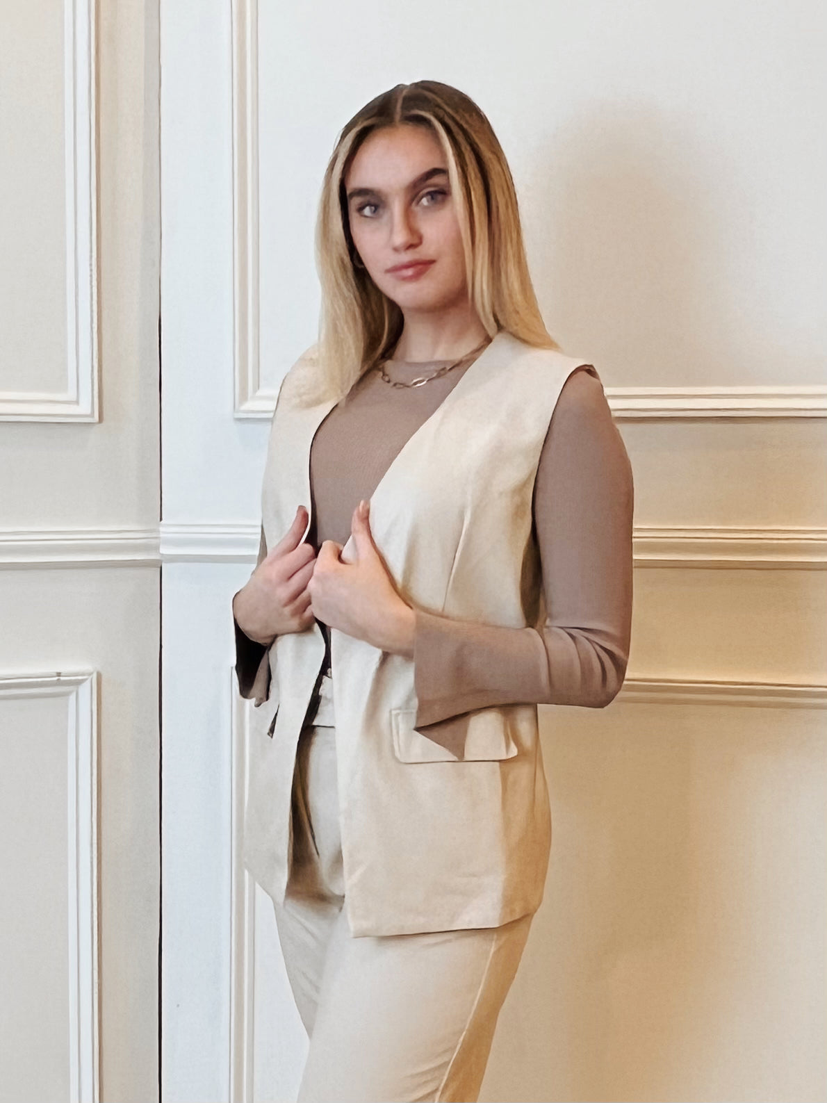 Vegan Leather Vest Jacket
