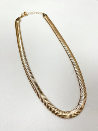 Wide Herringbone Necklace