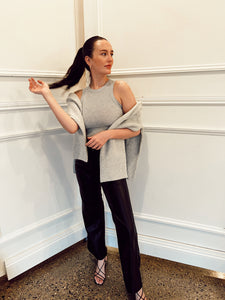Cropped Ribbed Tank