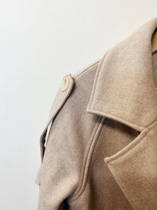 Wool Short Trench Jacket