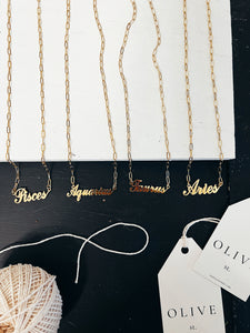 Taurus Zodiac Chain Necklace