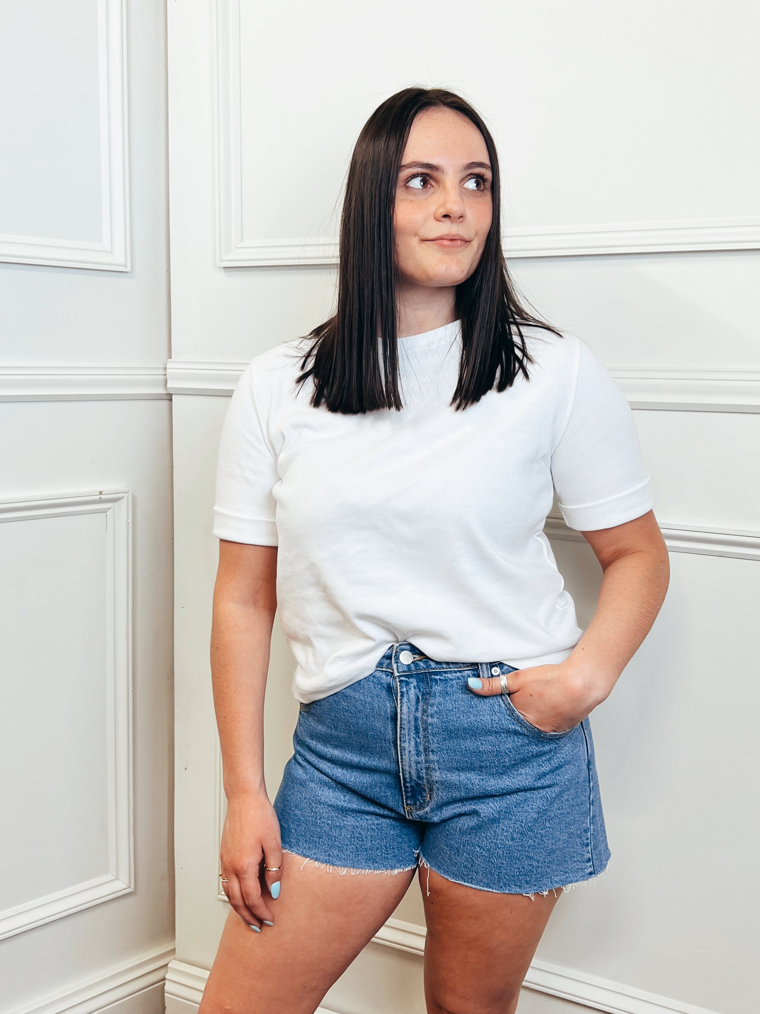 Cuffed Sleeve Tee
