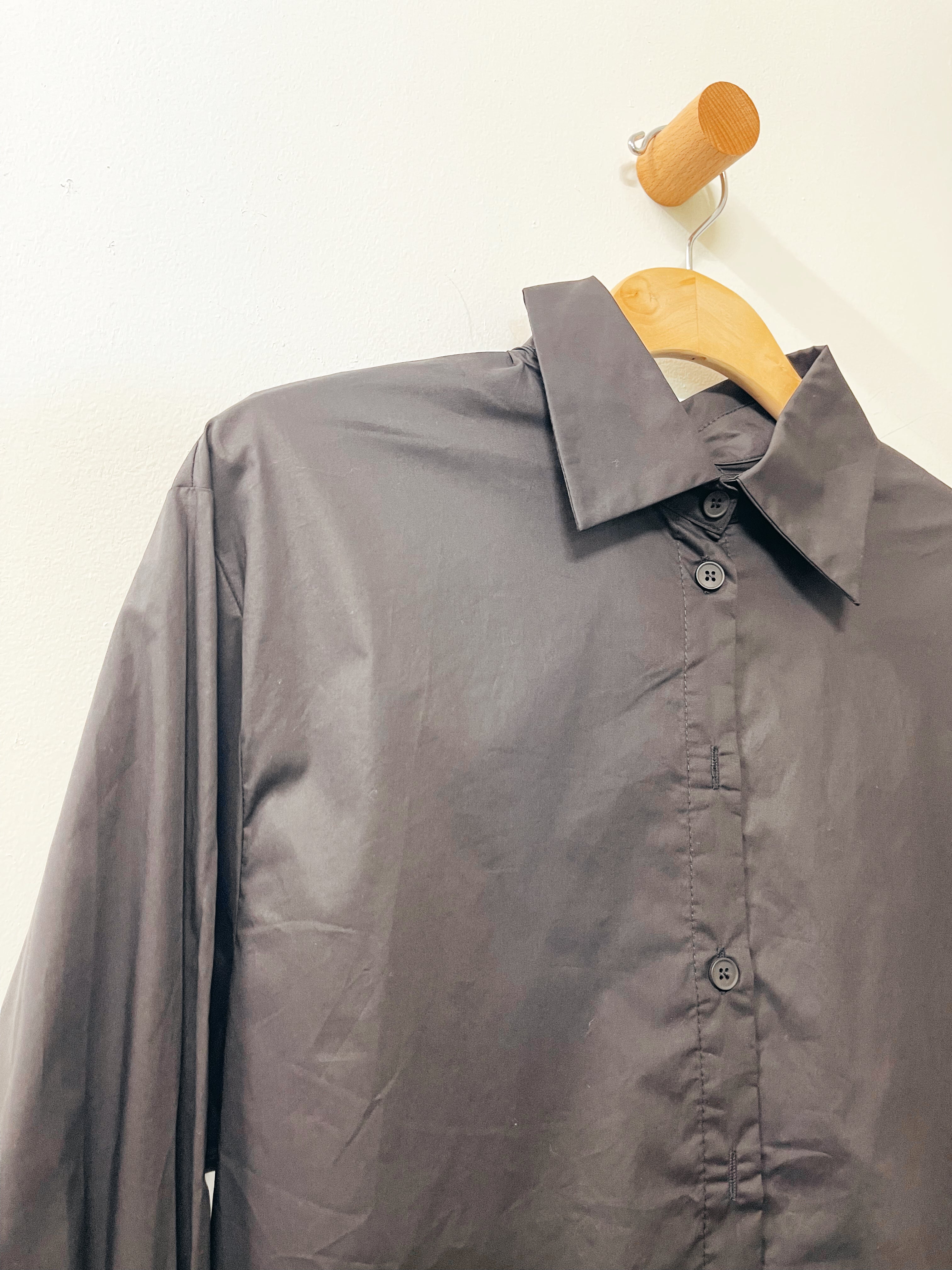 Bow Back Button Down Shirt