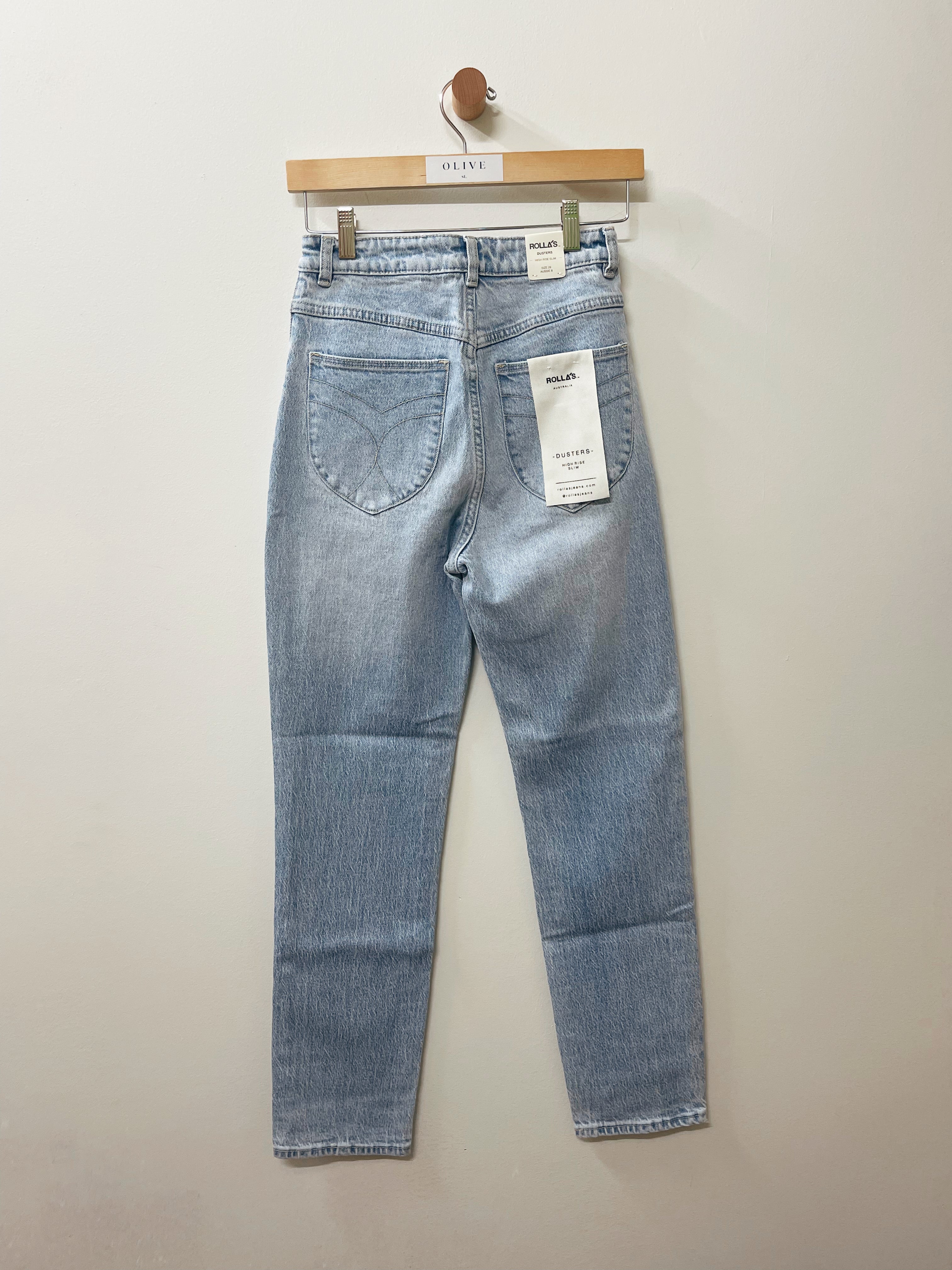 Dusters High Rise Slim Jean in Eco Erin Blue