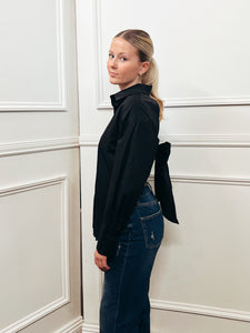 Bow Back Button Down Shirt